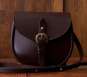Iona cross-body bag in Dark Brown bridle leather