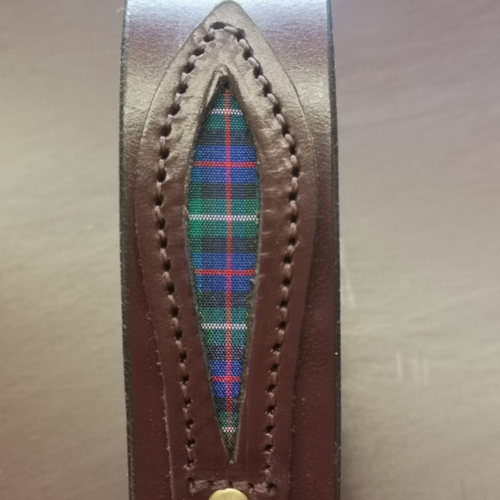 Calgary Leather Belt MacKenzie Tartan