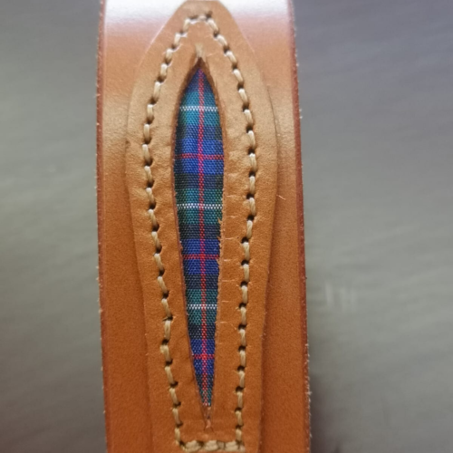 Calgary Leather Belt MacKenzie Tartan